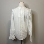 Velvet Graham Spencer‎ NWT White Long Sleeve Lace Peasant Boho Blouse Top Small Photo 2