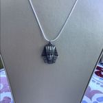 Handmade Vintage pewter Egyptian pharaoh necklace Photo 1