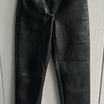 Aritzia  Wilfred Melina Vegan Leather Pants High Rise Straight - Admiral Black XS Photo 0