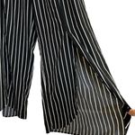 THML Black and White Striped Pants Photo 2