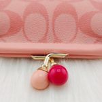Coach  NORA KISSLOCK CARD CASE IN SIGNATURE CANVAS C1708 IM/CANDY PINK Photo 5