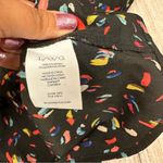 CAbi 3423 confetti print Ferris button down black size large blouse Photo 7