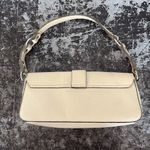Necessary Objects  White Y2K Era Faux Leather Handbag 12x5x2" Photo 2