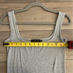 HATCH The Long Body Tank Dress Sleeveless Ribbed Grey Melange 1 Small Gray Size undefined Photo 6