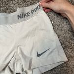 Nike Pro Women's Athletic Shorts - Light Gray Photo 1