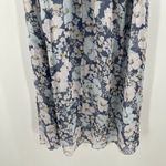 Joie  Margot Dress SZ 4 NWT 100% Silk Nightshadow Blue Sample Chiffon Midi Floral Photo 13