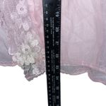 Women's Pink Sheer Lace Lingerie Cover Up Kimono Cardigan Size Large Photo 6