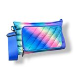 New Think Royln Bank Street XL Crossbody Bag Blue Lagoon Ombre Quilted RFID Photo 4