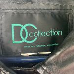 DC COLLECTION Black Leather Jacket Sleek Design Size L Photo 1
