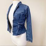 Anthropologie Louie Denim Jean Jacket Blazer 0 Photo 3