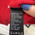 August Silk  Red Short Sleeve Knit Women’s Top Size Large Photo 2