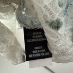 Self Esteem  Cardigan Top M Lace Open Front Babydoll Y2k Coquette Mesh Ditsy Photo 3