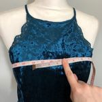 My Michelle NWT Teal Blue Crushed Velvet Dress Fit and Flare Photo 3