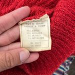 Esprit cecily red metallic scoop neck Caterpillar design short sleeve sweater Photo 5