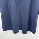J.Crew 365 Cardigan Blazer Open Long Women's Size M Navy Merino Wool Blend Blue Size M Photo 1