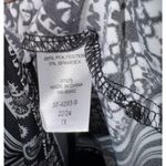 Denim 24/7 Medallion Paisley Tunic Top Women's 22 3/4 Sleeve Boho Hippie Resort Black Size undefined Photo 6