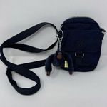 Kipling  Extra Small Black Phone Bag TALLY Crossbody Purse with Monkey EUC! 6”x4” Photo 0
