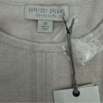 Barefoot Dreams  Cozychic Ultra Light Tie-Front Pullover Top Sz 2X In Sand Dune Photo 7