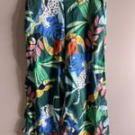 Christian Siriano Colorful Jungle Print Pants large Green Photo 8