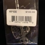 Macy's Macy’s Fine Silver Cubic Zirconia Heart Pendant Necklace 18” NWT Photo 3