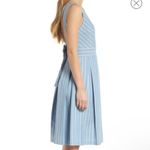 Gal Meets Glam  Samantha Striped Blue and White Dress Size 12 Photo 3