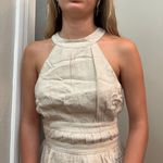 Lulus Beige Halter Mini Dress Photo 3