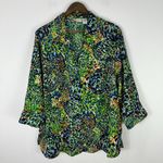 Apparenza Blouse Plus 2X Abstract Print Button Shirt Artistic Bold Career Artsy Photo 0
