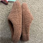 Madewell Sherpa Scuff Slippers Camel Sz 10- Sold Out Photo 7