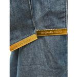 Michael Kors  Chambray ruffle lightweight denim faux wrap skirt size Large NWOT Photo 4