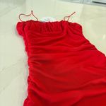 Princess Polly Red Ruched Dress Photo 1