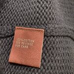 Anthropologie 525 America Short Sleeve Button Down Knit Cardigan Black Photo 2