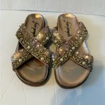 Free People MoonChild Embellished Sandals Rose Gold Combo Size 40 (9.5/10) NWOT Photo 1