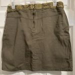 Desigual  Women’s Size 36 military green lace zip up Short Skirt medium Photo 2