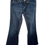 True Religion  Low Rise Dark Wash Flared Denim Jeans Photo 0