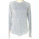 Athleta Mindset Sweatshirt Sweater Top Marl Grey Heather Sz S Photo 1