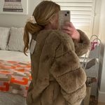 Fur Jacket Tan Size L Photo 3