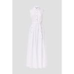 Rosetta Getty White Poplin Button Front Sleeveless Maxi Shirt Dress Size 12 Photo 4