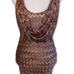 Arden B  MULTI-COLOR ZIG ZAG DRESS Photo 0