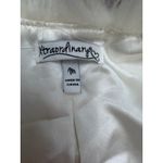 Xtraordinary  Ivory Faux Fur Cropped Jacket Women's Size M Open Front Coat Photo 1