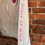 Brooklyn Cloth  womens no more worries hoodie sweatshirt beige L Photo 3