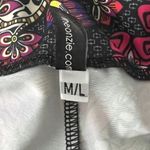 Onzie Pants Womens Medium Large Multicolored Koh Tao Floral Cropped Leggings Gym Photo 5