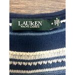 Lauren Ralph Lauren M Cotton Knit Tank Dress Blue Striped Midi Coastal Cruise Size M Photo 6