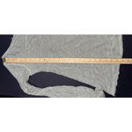 Free People Beach Boho Striped Oversized Dusty Sage Gauze Henley Long Sleeve Sm Photo 6