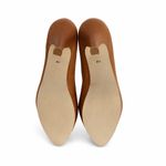 Talbots  Padma Camel Leather Platform High Heel Pumps Shoes 11B Neutral Preppy Photo 6