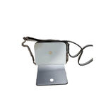 OKPTA Leather Silver Flower Accents Shoulder Strap Purse Modern Boho Feminine Blue Photo 5