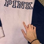 PINK - Victoria's Secret  Navy and Light Purple Sweatshirt Photo 2