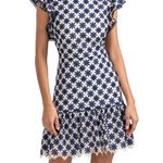 Shoshanna NWT  Kassia Mini Dress Navy Ivory Lace Size 10 Photo 1