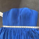Women’s Blue Full Length Strapless Formal Dress Matching Shawl Size XL (14) NEW Photo 8