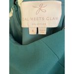 Cal Meets Glam Nicole Wide Leg Jumpsuit Square Neck Sleeveless Size 4 Green Photo 4