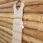 Mac Duggal 9089 Womens Cap Sleeve Embellished Gown Nude 8 Photo 5